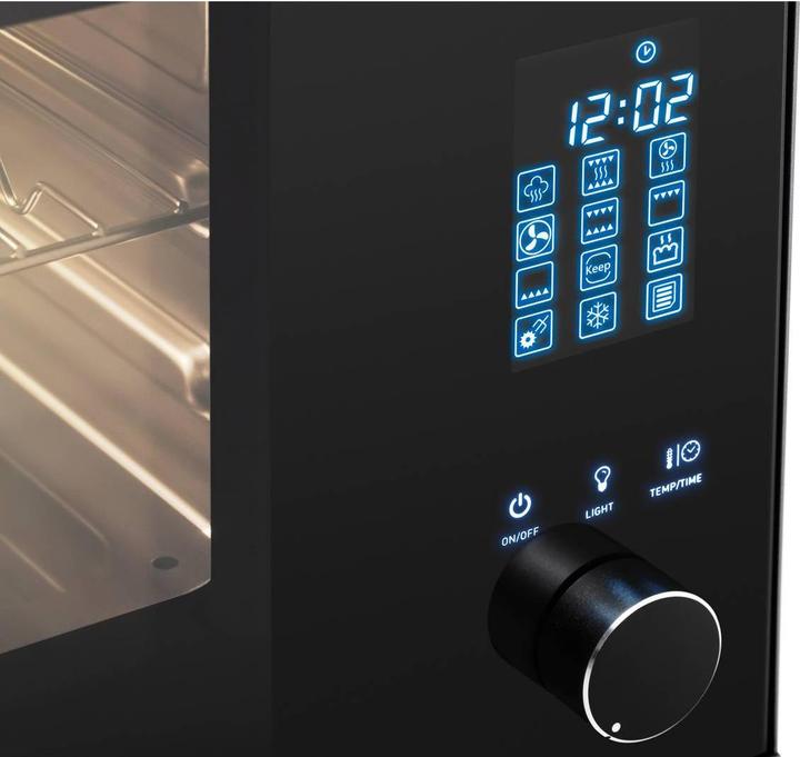 Produktbild Royal Catering Dampfbackofen silber Konvektomat Kombidämpfer Backofen mit Dampfgarer 2100 W