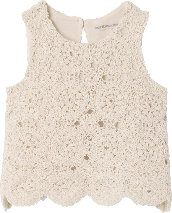Produktbild Vertbaudet Mädchen Baby-Set: Top & Shorts aus Makramee (80)