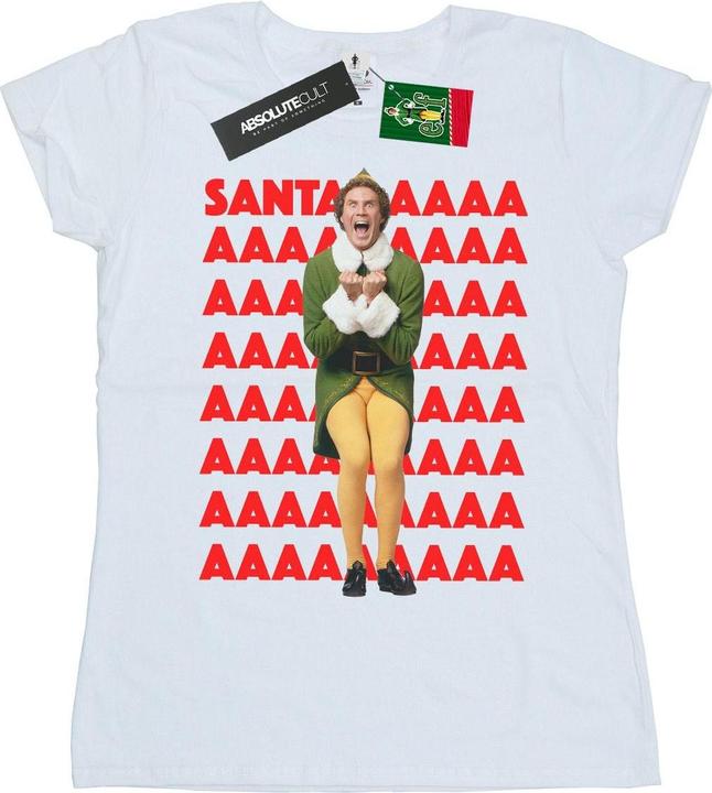 Elf Buddy Santa Scream TShirt (XXL)