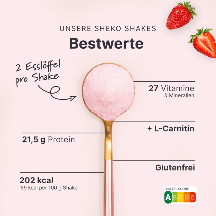 Actual product image Sheko Shake (Strawberry, 1 pcs., 450 g)