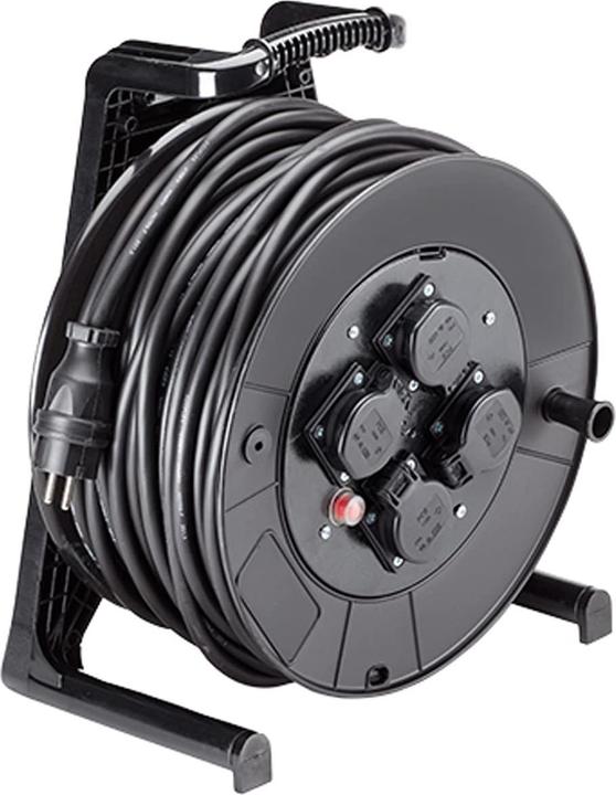 Produktbild Bachmann 399.005 Verlängerungskabel 50 m 4 AC-Ausgänge Schwarz (50 m, 1.50 mm²)