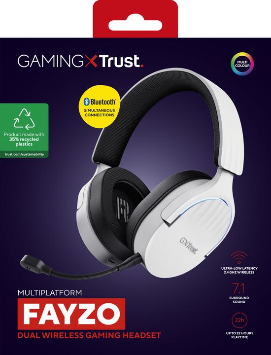 Produktbild Trust Gxt491w Fayzo Wireless Headset (Kabellos, Kabelgebunden)