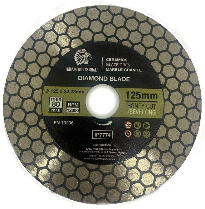 Immagine prodotto MGA TARCZA DIAMENTOWA 125mm x 1,5mm x 22,2mm TAGLIO MIELE INDIANO PROFESSIONALE