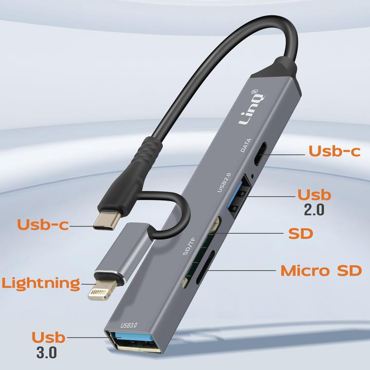 Actual product image LinQ IT7943 Multiport hub (USB-C, 3 Ports)