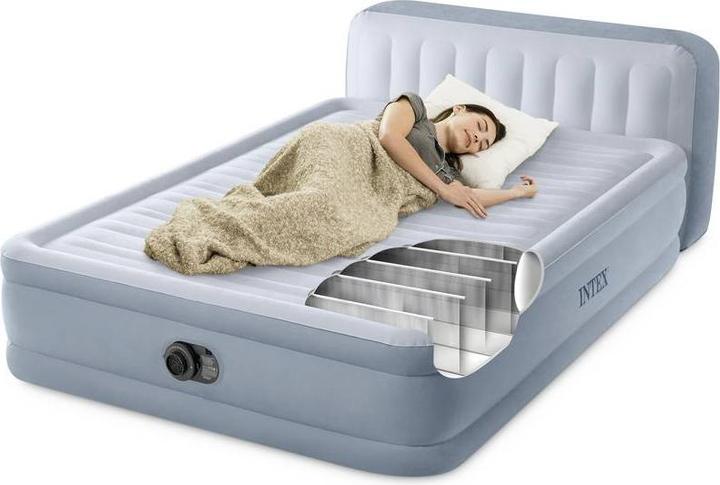 Image du produit Intex Queen Plush Headboard Airbed W/Fiber-Tech Rp (152 x 236 cm)