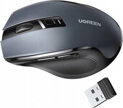 Actual product image Ugreen USB Optical Wireless Mouse 2.4GHz 4000 DPI black (MU006) (Wireless)