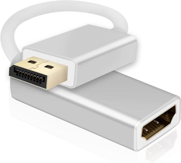 Produktbild Helos DisplayPort auf HDMI-Buchse-Adapter (HDMI, 10 cm)