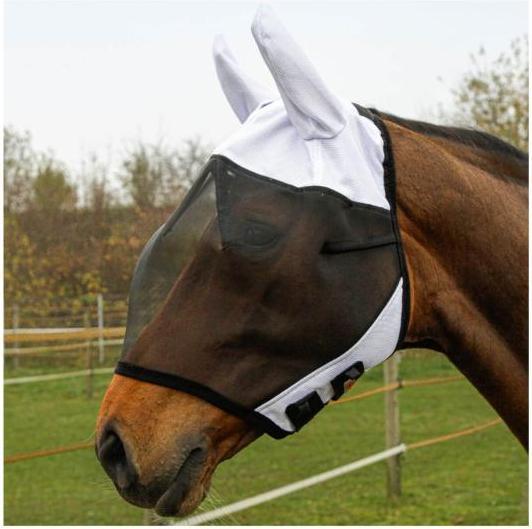 Immagine prodotto Kerbl Maschera per mosche SuperFly con protezione per le orecchie, pony