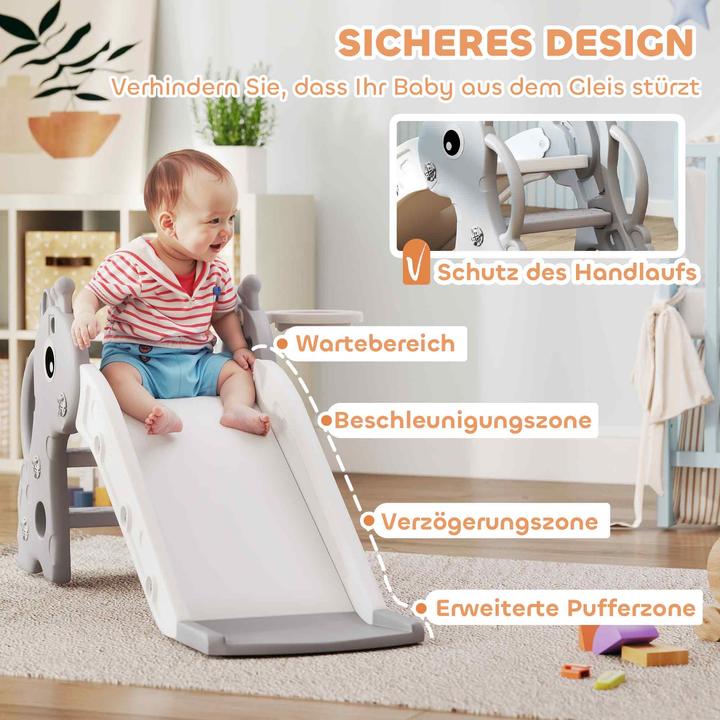 Actual product image Aiyaplay Kinderrutsche Kunststoff Grau