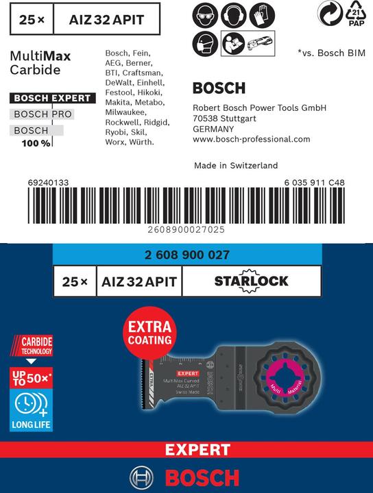 Actual product image Bosch Professional Zubehör Expert MultiMax AIZ 32 APIT