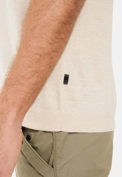 Image du produit Camel Active Strick-Poloshirt aus Baumwoll-Leinen-Mix (M)