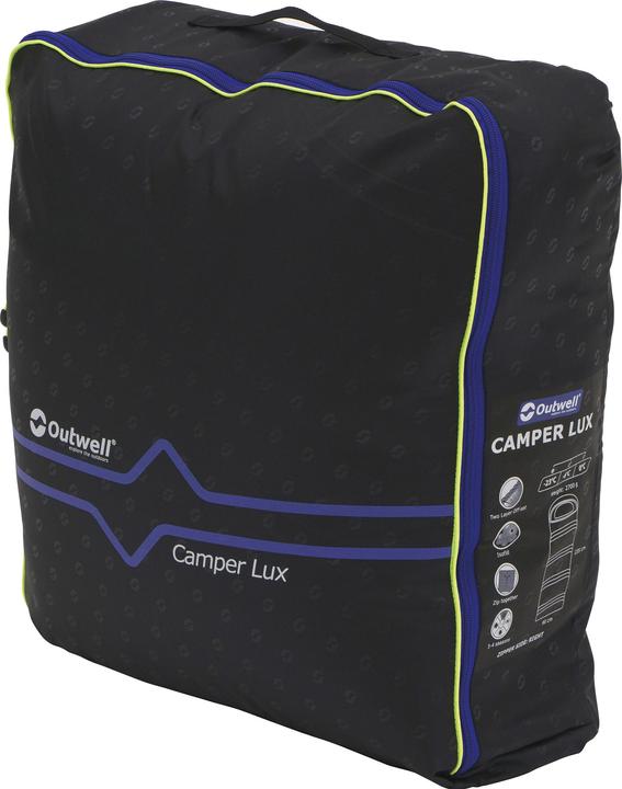 Actual product image Outwell Sleeping Bag Camper Lux "L" Caramel-Teal, Left (235 cm)