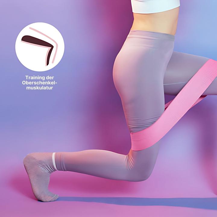 Image du produit Hermex Hip-Resistance-Band Booty-Band Glute-Band Bande de fitness Bande d'entraînement (0.37 m, Léger)