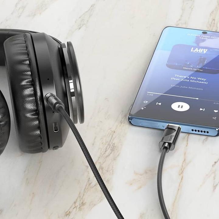 Produktbild Hoco UPA30 Digital Audio / AUX Umwandlungskabel auf Typ-C, Schwarz (1 m)