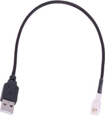Image du produit Phobya Adaptateur USB Externe vers Ventilateur 3Pin 30cm Noir (0.30 m)