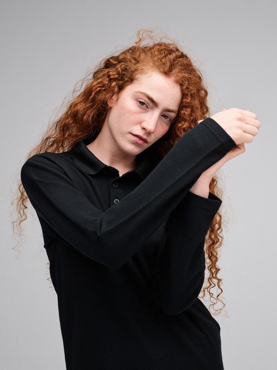Actual product image Mover Plastic Free Sportswear Long Sleeve Merino Polo (L)