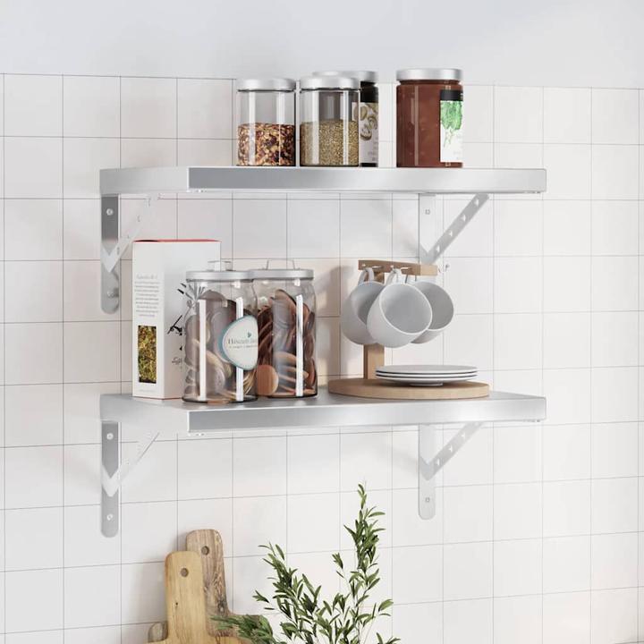 Actual product image VidaXL Wall shelves 2 pcs. 50 x 30 cm Noble (50 x 30 x 3 cm)