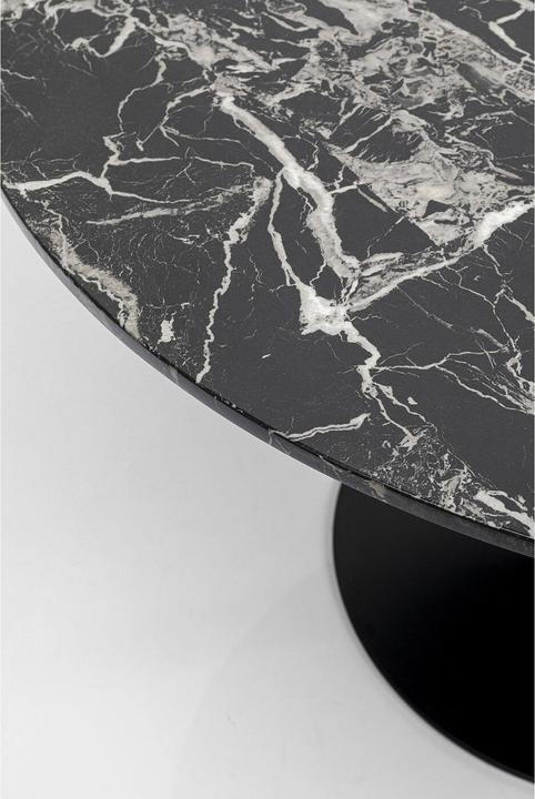 Actual product image Kare Design Table Schickeria Marble Black Ø110cm (110 x 110 x 74 cm)