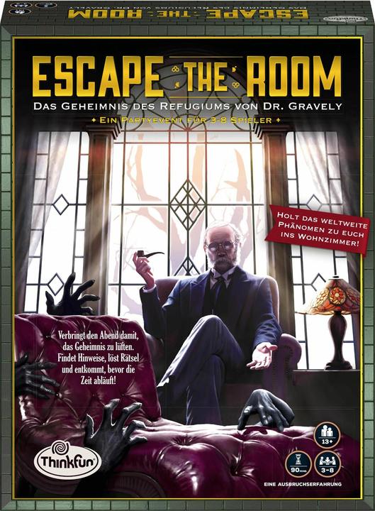 Produktbild Thinkfun Escape The Room: Das Geheimnis des Refugiums von Dr. Gravely (Deutsch)