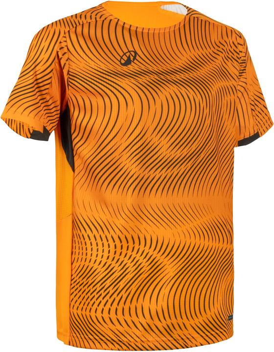 Kipsta Kids' Football Shirt Club Wavy - Orange/Black (6, 7, 8)