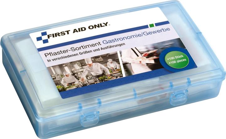 Image du produit First Aid Only Assortiment de pansements, 100 pièces, gastronomie/commerce, différentes tailles et exécutions (1 x)