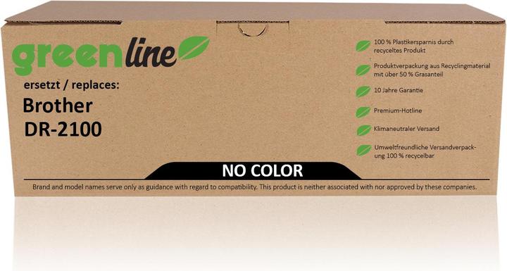 Actual product image Inkadoo Trommel greenline ersetzt Brother DR-2100 Trommel, farblos