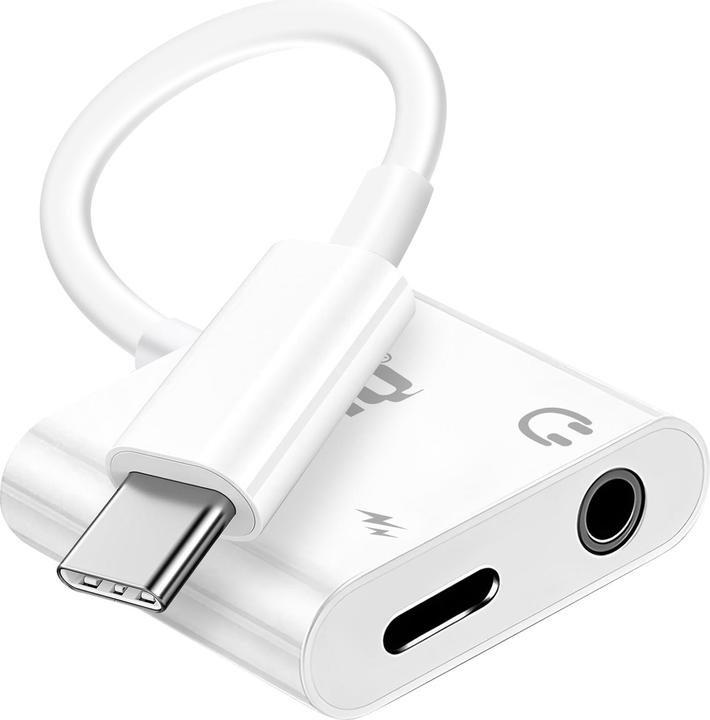 LinQ USB-C / 3.5mm + USB-C charging and audio adapter (USB Type C, 3.5mm jack)