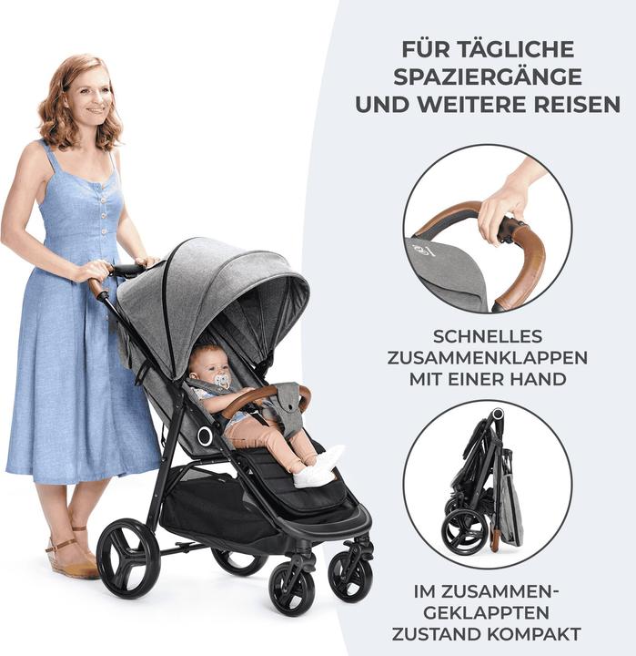 Image du produit KinderKraft poussette GRADE PLUS GREY