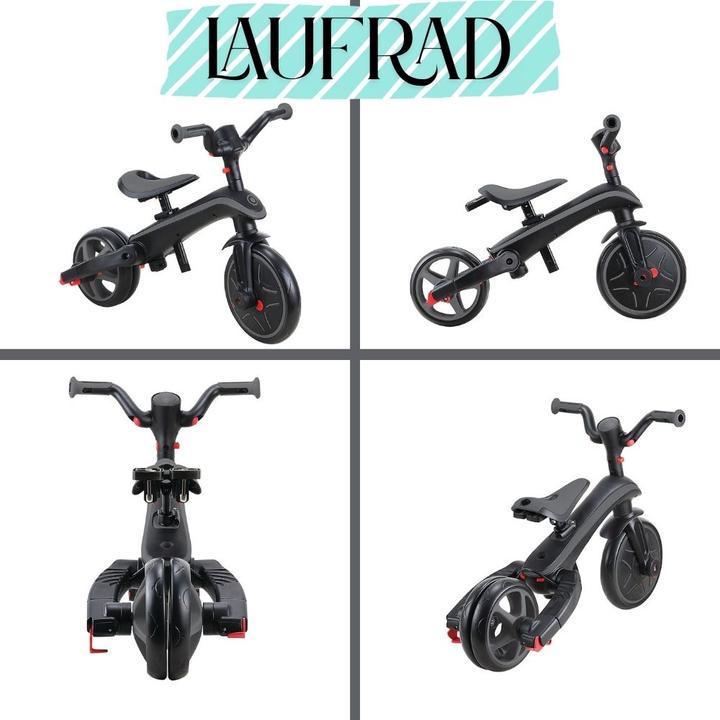 Actual product image Globber Explorer 4 in 1 Foldable Black Grey