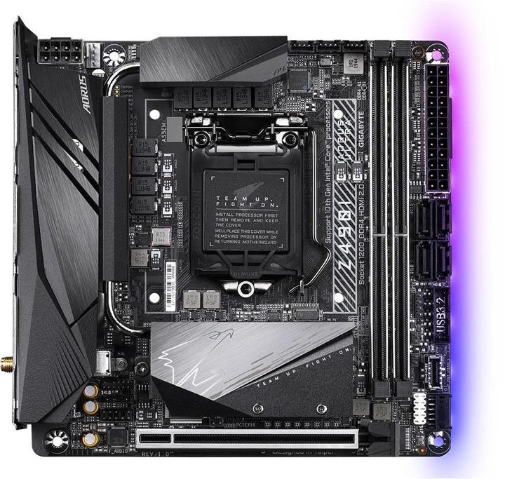 Image du produit Gigabyte Z490i Aorus Ultra (LGA 1200, Intel Z490, Mini-ITX)