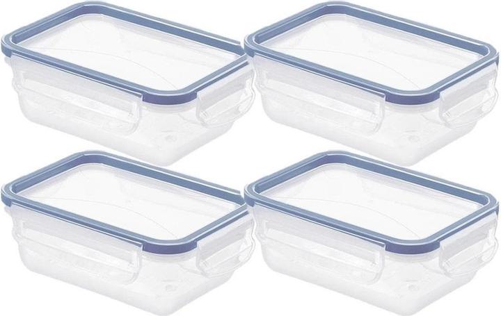 Image du produit Rotho Lot de 4 pots pour réfrigérateur 0.5 l CLIC & horizon blue (0.50 l)