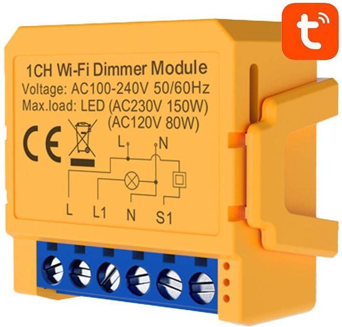 Image du produit Avatto Commutateur de prise intelligent WiFi DMS16-2 TUYA (Actionneur de commutation)