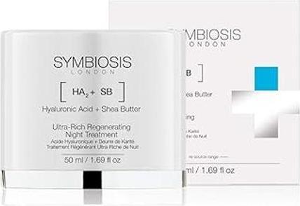 Produktbild Symbiosis Hyaluronsäure + Sheabutter) Regenerierende Ultra-Reichhaltig Nachtpflege (50 ml, Nachtcreme)