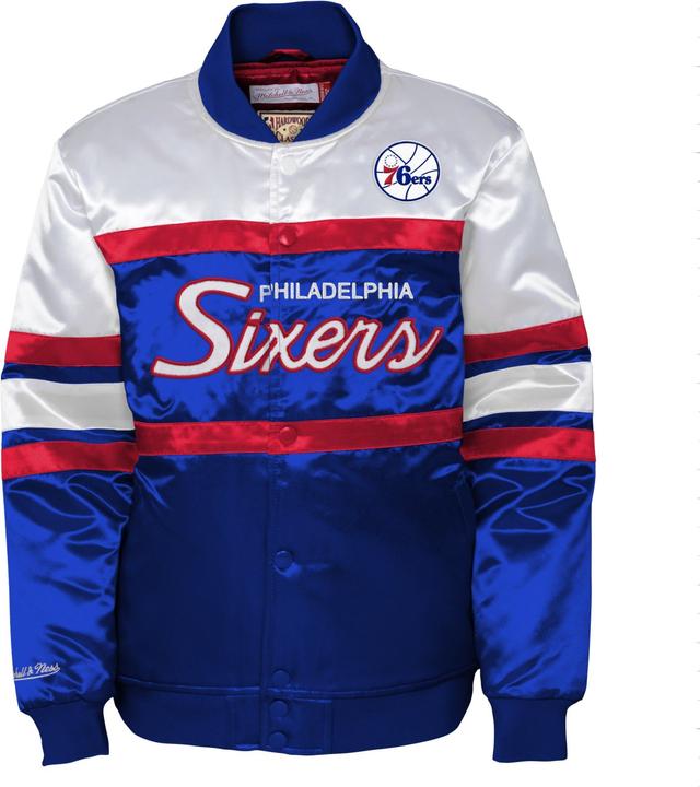Immagine prodotto Mitchell & Ness Giacca da bambino in raso pesante - Philadelphia 76ers - US14