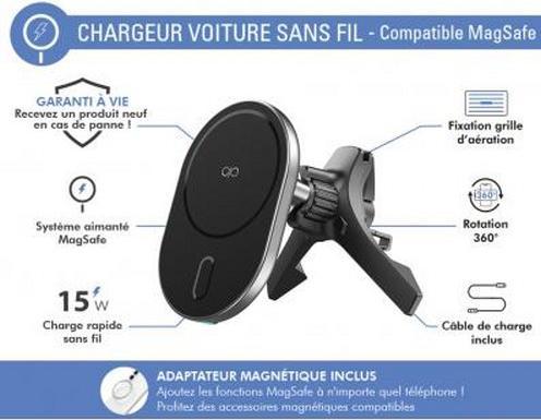 Actual product image Force Power 15W induction charger