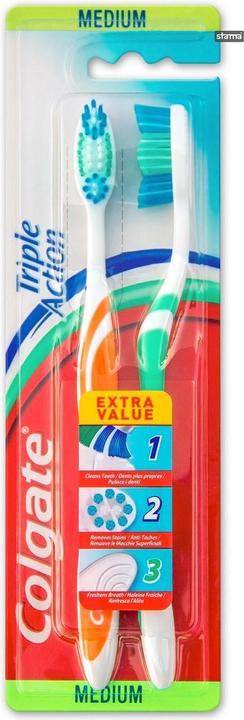 Actual product image MGA Toothbrush Triple Action 2 medium pcs (Medium, 2 x)