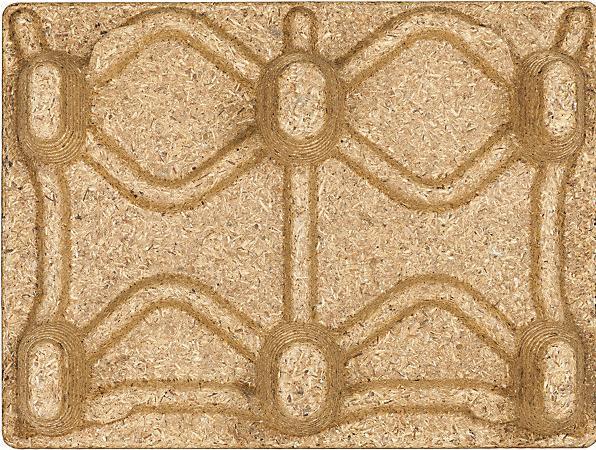 Actual product image Inka Pallets made of moulded chipboard, LxW 800 x 600 mm, with 6 feet, max. load 500