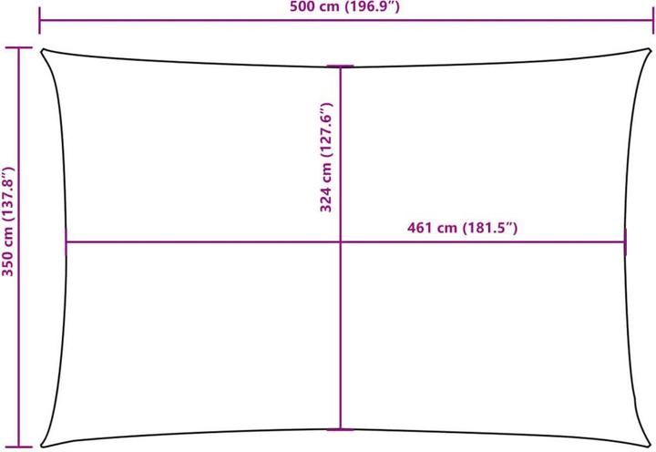 Immagine prodotto VidaXL Tenda da sole (350 x 500 cm)