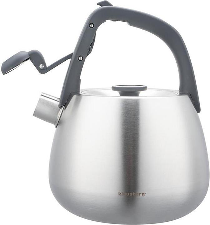 Immagine prodotto Klausberg Edelstahl-Wasserkessel mit schwarzen Griffen, 2,5 l (2.50 l)