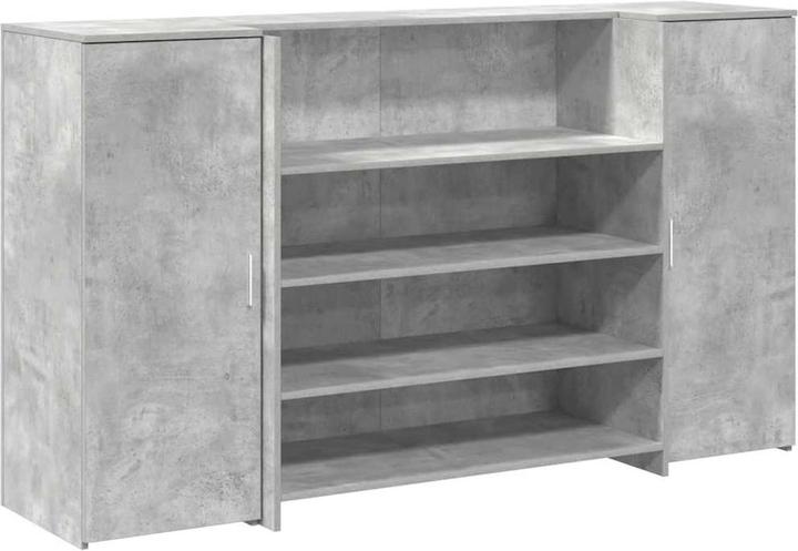 Image du produit VidaXL Comptoir d'accueil gris béton 180x50x103,5 cm bois composite Comptoir d'accueil