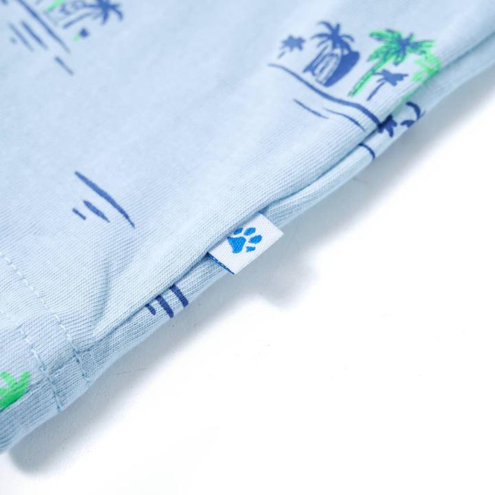 Immagine prodotto VidaXL Maglietta da bambino azzurro 116,Materiale: 100 % cotone,Colore (116)