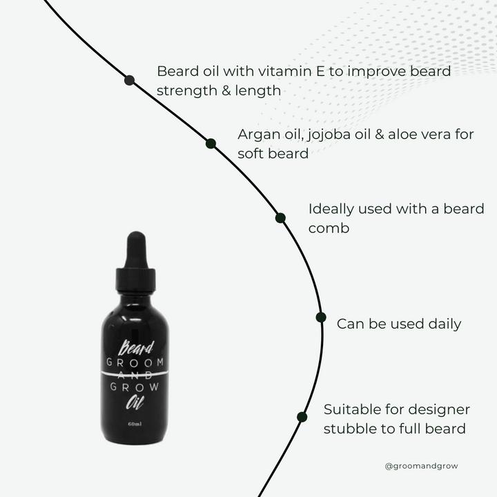 Immagine prodotto Groom and Grow Olio per la barba (60 ml)