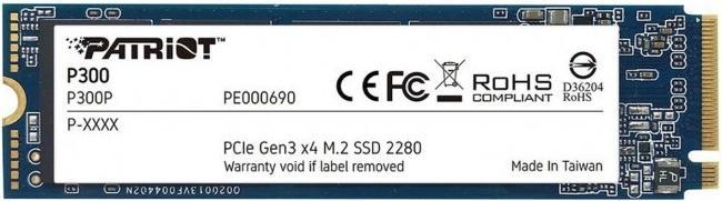 Actual product image Patriot P300 SSD 512 GB (512 GB, M.2 2280)