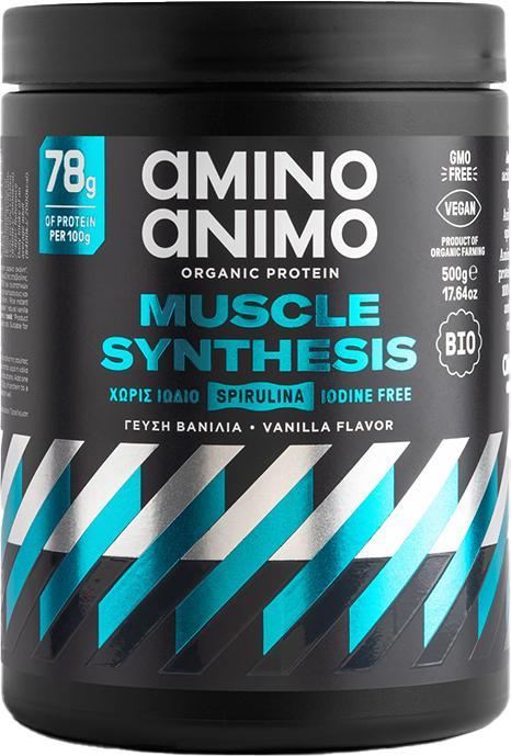 Produktbild Amino Animo Vegan Protein Muscle Synthesis (Vanille, 1 Stk., 500 g)