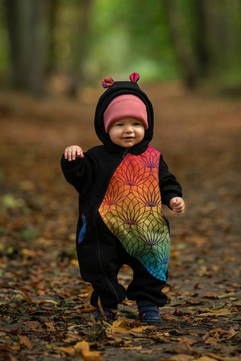 Produktbild Lennylamb Bear Romper - Rainbow Lotus (80)