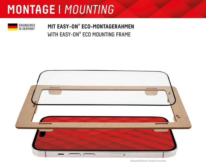 Actual product image Displex Real Glass, Full Cover Panzerglas (1 Piece, Samsung Galaxy S24+, Samsung Galaxy S25+)