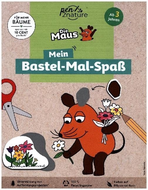 Produktbild Die Maus: Mein Bastel-Mal-Spass. Bastelbuch für Kinder ab 3 Jahren