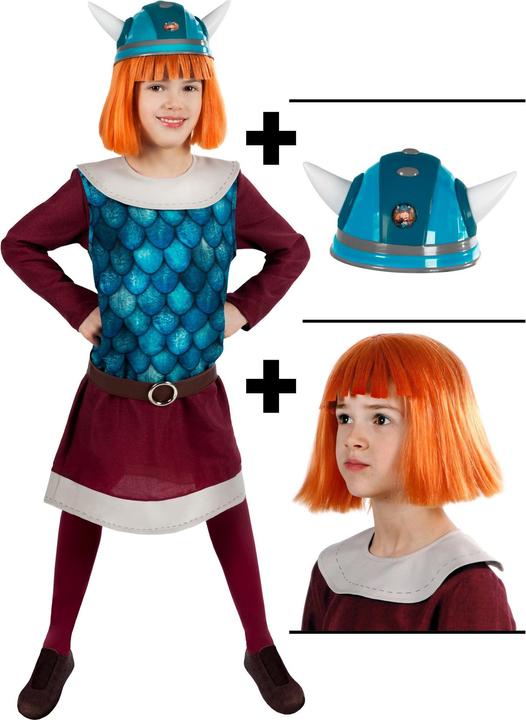 Actual product image Maskworld Wickie Kostüm für Kinder mit Perücke & Helm (134, 140)
