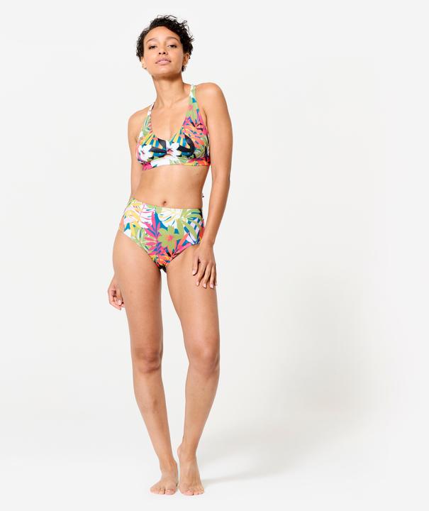 Image du produit Olaian Haut de maillot brassière de surf fleuri Femme - Agatha multicolore