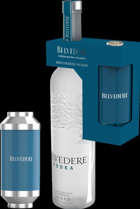 Produktbild Belvedere Vodka with Mini Cocktail Shaker (1 x 70 cl)